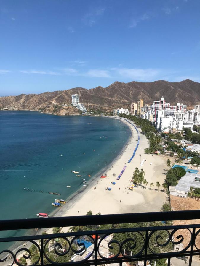 Espectacular Vista A La Playa El Rodadero Apartment ซันตามาร์ตา ภายนอก รูปภาพ