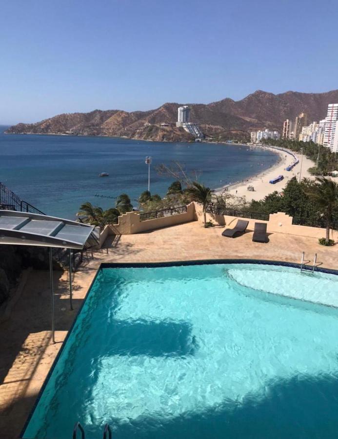 Espectacular Vista A La Playa El Rodadero Apartment ซันตามาร์ตา ภายนอก รูปภาพ